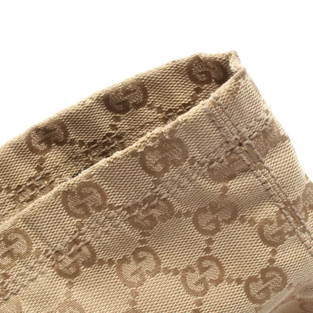 Gucci Multicolor Beige Crystal Red Leather Bag GG Canvas Tote Tan Red - Picture 8 of 10